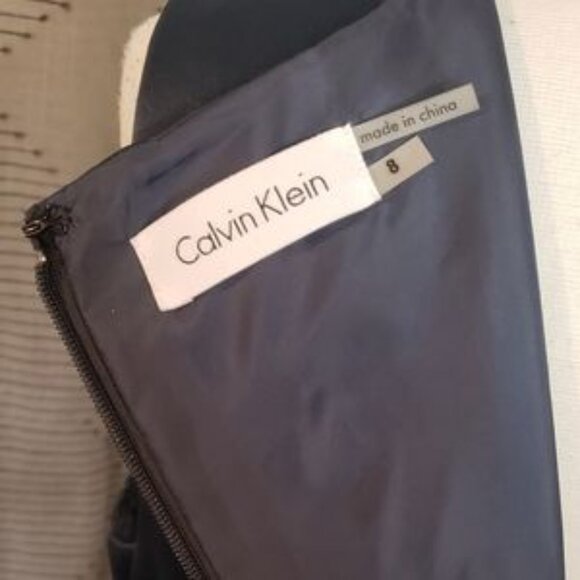 Calvin Klein ~ Sparkle Dot Grey Dress ~ Size 8 - Picture 4 of 4